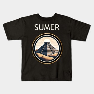 Sumer Ziggurat of Ur Ancient Sumerian History Kids T-Shirt